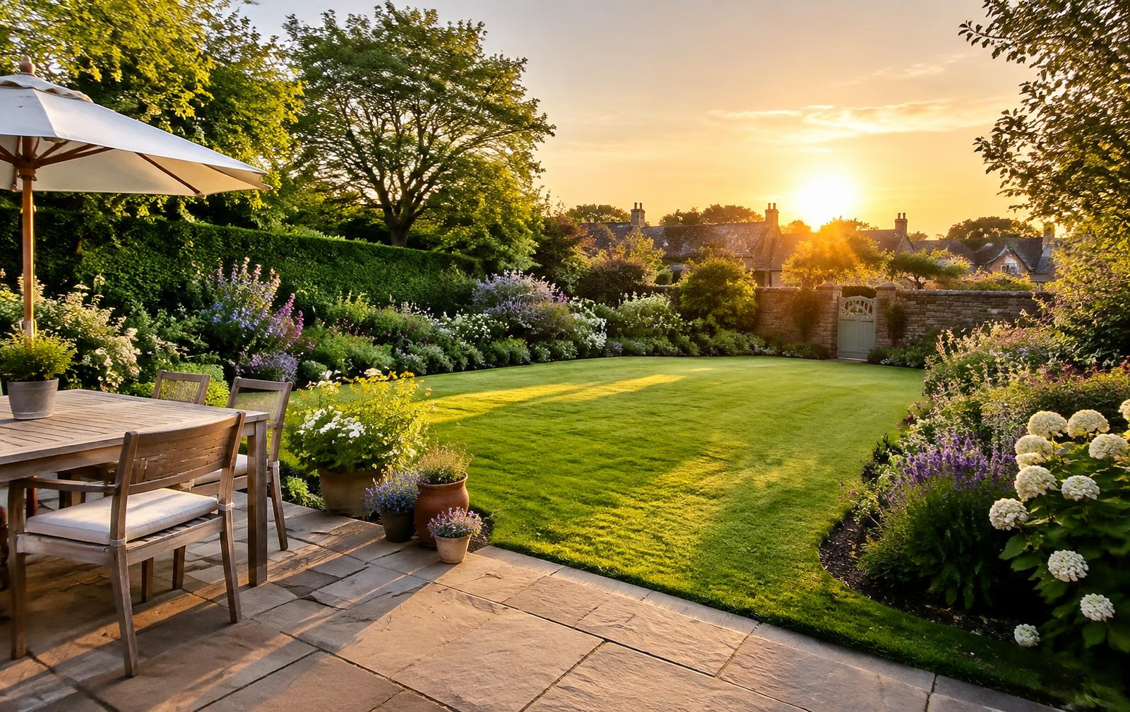 Landscaped garden in Leeds